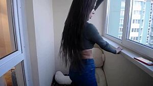 i watch cute tanya show her small tits on webcam outdoors