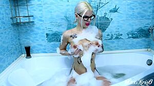 bathroom deepthroat blowjob