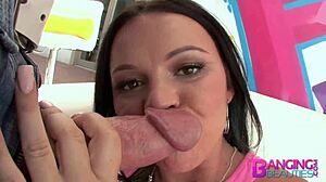 Banging beauties Brittany Lynn and Mike Adriano explore anal gape. Wild action unfolds!