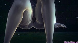 Resident Evil Hentai 3D - Lady Dimitresku Fingering and Squirting on Rainy Day