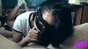 Sloppy Blowjob In Dorm Leads To Cum Swallow