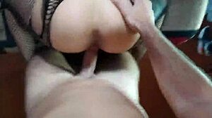 Latina Submissive Goes Wild in Doggy Style with Ripped Clothes and Creampie