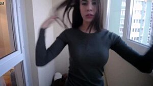 i watch cute tanya show her small tits on webcam outdoors