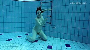 Lada Poleshuk Shows Off Big Tits Underwater In Pool