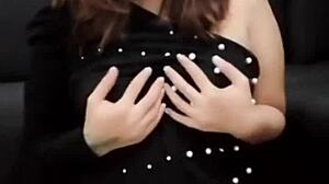 the horny pinay wife masturbates for her lover in this cuckold scene