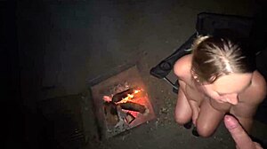 Thrilling Public Masturbation Leading to Cock Sucking