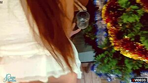 Step Sister Shares Pussy After Christmas