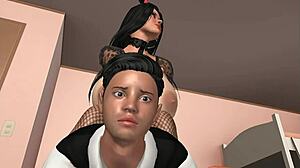 elder sister catches stepbrother watching porn then fucks him in 3d animation