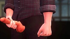 Hero enjoys naughty night off in 3D hentai