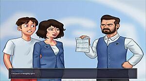 Summer time saga busty tits game