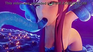 Mona Battles Slime in Wild Hentai Clash