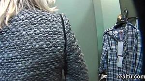 Gorgeous Czech Cutie Seduced In Supermarket With Clothes Ripped For POV Poking