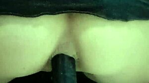Young girl easily takes anal toys and masturbates with dildo in detailed session.