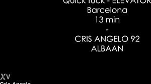 Quick Anal Facefuck in Elevator with Redhead in Barcelona!