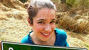 Public cumwalk turns heads