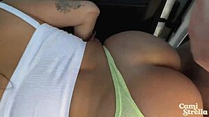 Cami Strell's Outdoor Car Fuck Leads To Massive Squirt - Waterproof Seats Save The Day