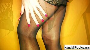 Kendall karson does a sexy tease with stock fetish feel to it