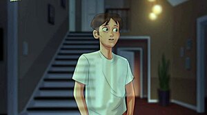 In Summertime Saga 159, she gets fucked by monster cock, her small tits bouncing.