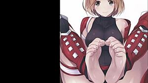 i'm jerking off to anime feet