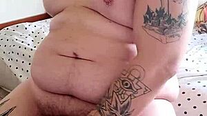 Fat Gay Dog Jerking Off To Relax