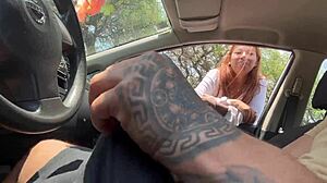 I was showing my dick to a stranger on the street and she got all wet for me