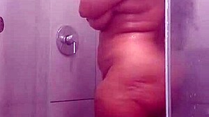 Wow, This Bbw Milf Fucks Herself With Dildo In Shower!