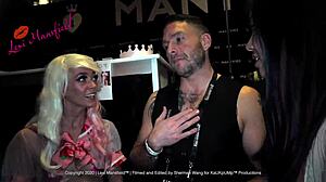 Lexi Mansfield walks the AVN Expo 2020 as the girl next door in lingerie.