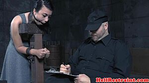 Restrained Submissive Whipped By Maledom