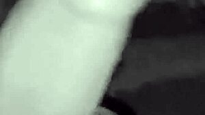 juicy milf jerks off lovers cock he cum on her big tits.