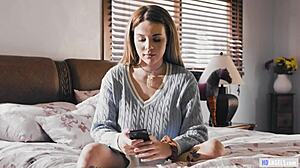 Busty lesbian enjoys both girlfriends in steamy threesome. Can't choose just one!