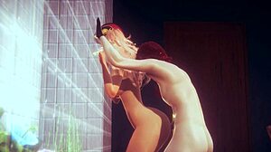 Want to watch Yangfei get fingered and give footjob in Genshin Impact hentai?