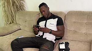 Big-cocked black guy fucks two gorgeous colombian girls using vr goggles