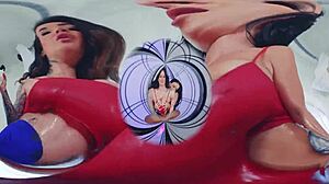 Arabelle Raphael And Payton Preslee In Messy Threesome With Titty Fucks! 😏🍆