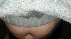 milf's huge udders swing while sucking cock