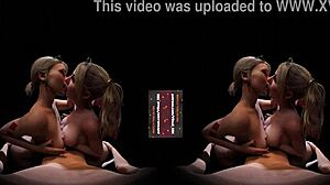 Harley Quinn and Alexa in explosive double titfuck!