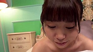 moe minamisawa, innocent lucky star, giving hot asian blowjob in softcore action!
