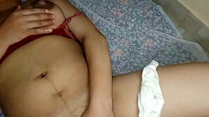 Step Sister Fingers Trimmed Pussy In Front