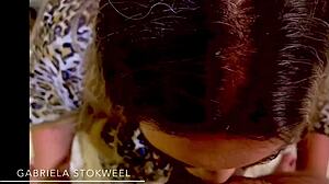 Gabriela's Deepthroat Orgasm