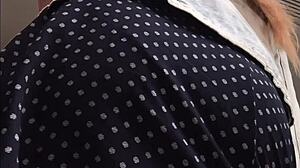 Upskirt voyeur in public outdoor skirt