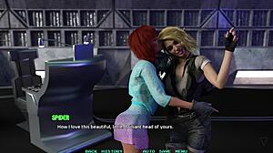 big tits group celebrates mission in hentai game