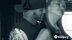 Maya Hills takes it deep in her thick butt.