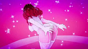 I watch 3D novia cachonda cum on big cock