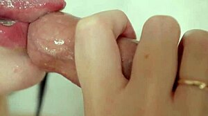 Stepsister's tongue on my foreskin feels so good