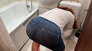 Milf Flashes Ass for Anal Sex While Husband’s Away from Home