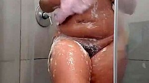Wow, This Bbw Milf Fucks Herself With Dildo In Shower!