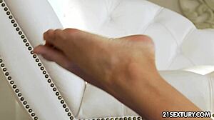 Angel Blade tempts with curves, getting fingered and assfucked passionately