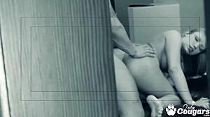 Maya Hills takes it deep in her thick butt.