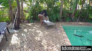 Brown Babe Moriah Mills Shakes Ass Before Outdoor Big Cock Ride in Cowgirl Style