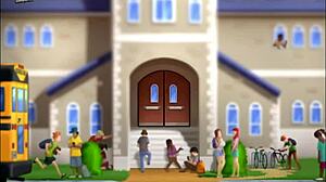 Hey in Summertime Saga 4 we're watching sexy Jamie in the shower