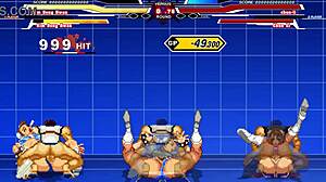 chun-li gets her 6p in this hentai cumshot scene